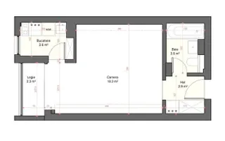 Garsonieră de vânzare | ParkLake – Parcul IOR | - Schiță 15