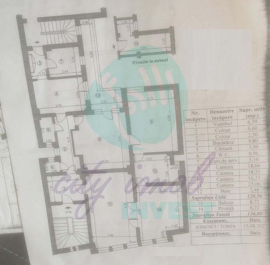 Apartament spatios cu 4 camere - Banu Manta - Poză 3