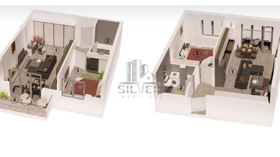 Apartament cu 2 camere/53.5mp/CF/zona Sub Cetate. - Poză 8