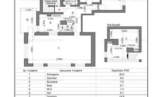 Duplex-apartament 3 camere 90,5mp utili, in vila P+1+M cu curte 639 mp - Poză 8