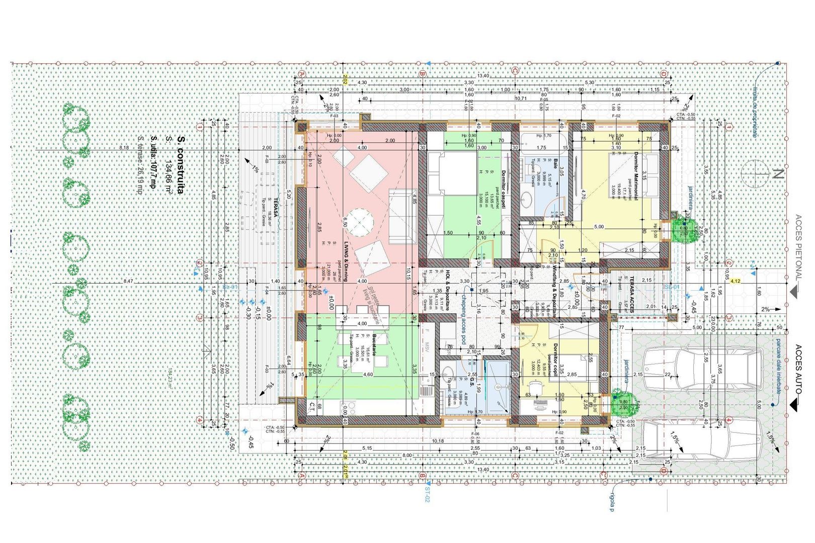 Casa individuala dispusa pe un singur nivel in Izvor, Tarlungeni - Schiță 17