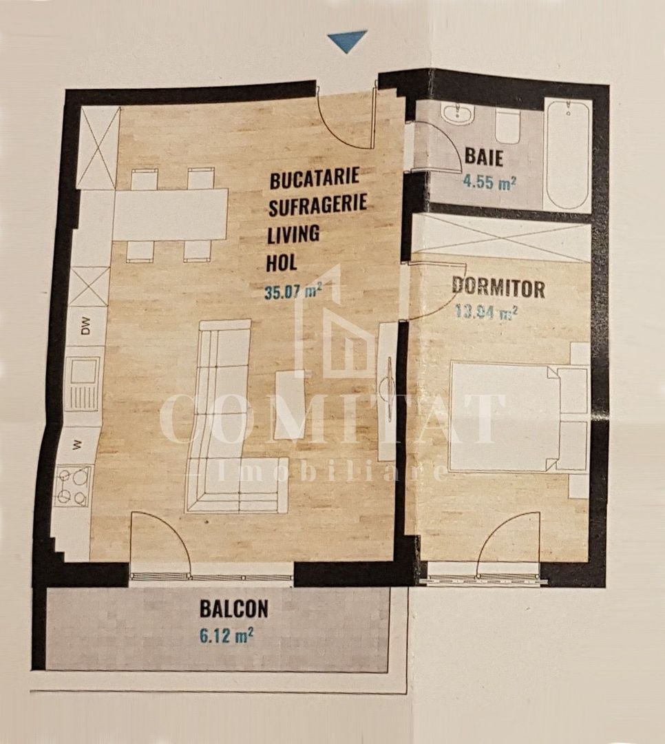 Apartament 2 camere | 52mp | Zona OMV - Poză 7