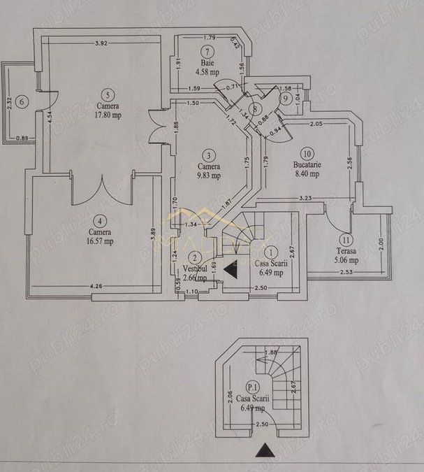 Apartament 3 camere investitie // Vila interbelica // Metrou Tineretului - Schiță 6