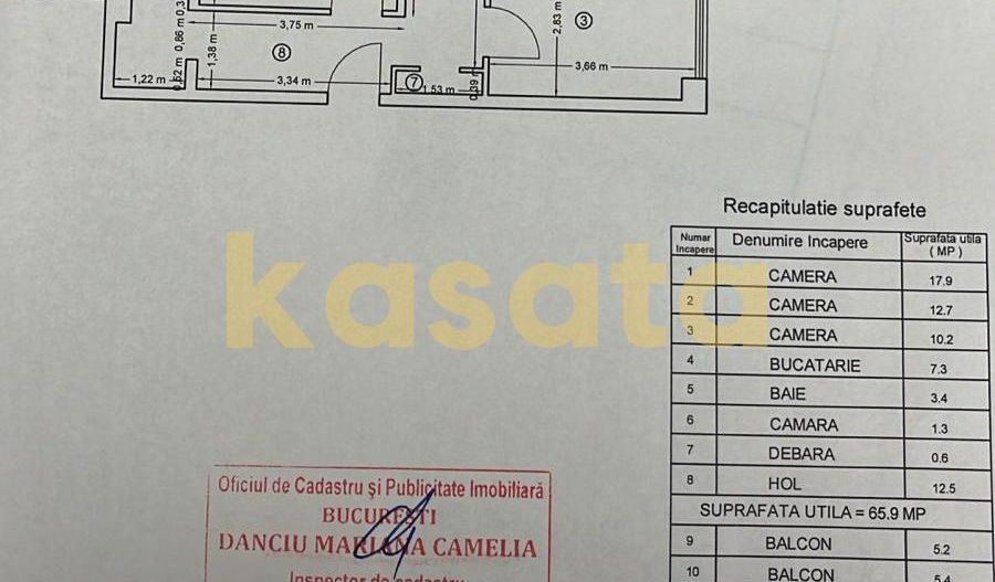 OPORTUNITATE  | APARTAMENT 3 CAMERE |  DOAMNA GHICA | PARC - Schiță 6