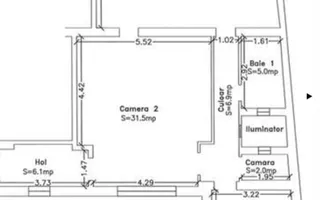 Apartament deosebit cu 3 camere - Central - potrivit pentru studenti - Poză 13
