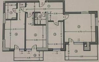 Apartament 3 Camere mobilat & utilat Quartz Residence (parcare + boxa) - Schiță 22