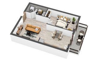 Apartament 2 camere, 54mp, Balcon, Zona Selimbar Comision 0