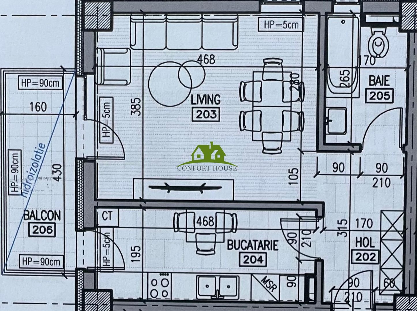 Garsoniera, bloc nou, P+3, Nr.06, Et.2, Bl.4 - CP2459585 - Poză 5