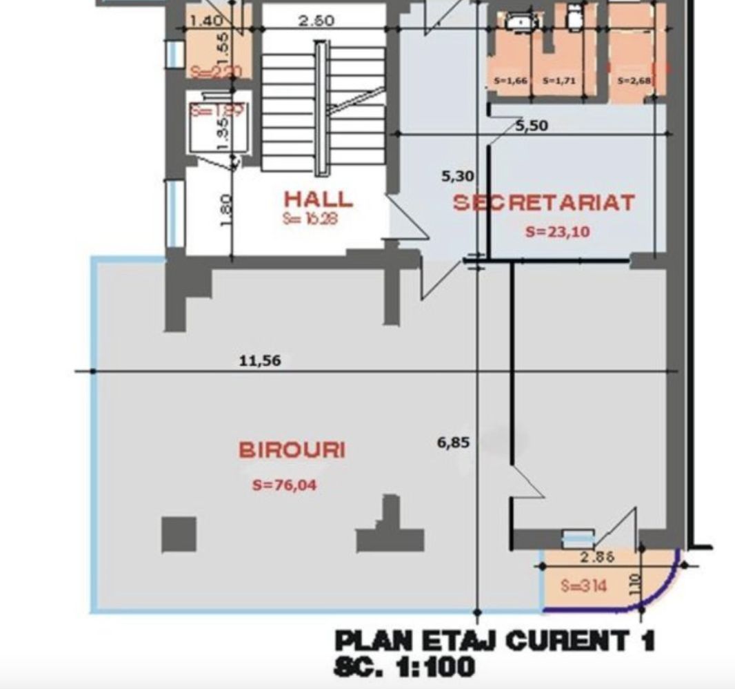 Birou MODERN de inchiriat 78 mp zona Domenii - Expozitiei - Poză 1