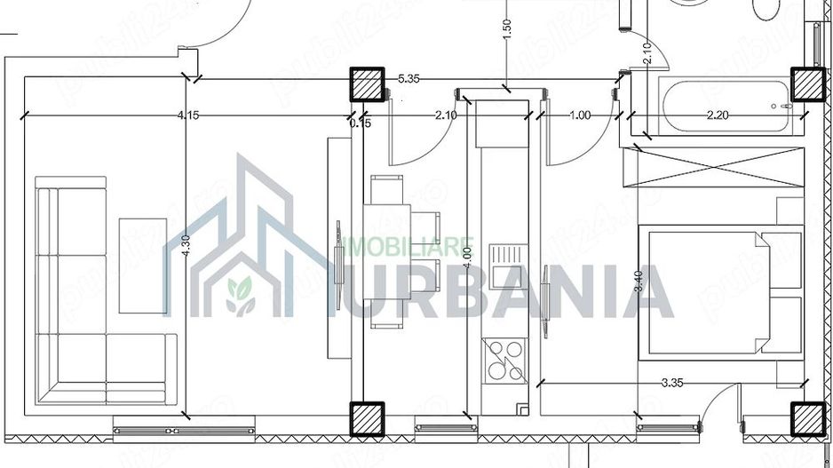 Apartament 2 camere decomandat, 50 mp, Rediu, etaj 3, construit 2024 - Poză 9