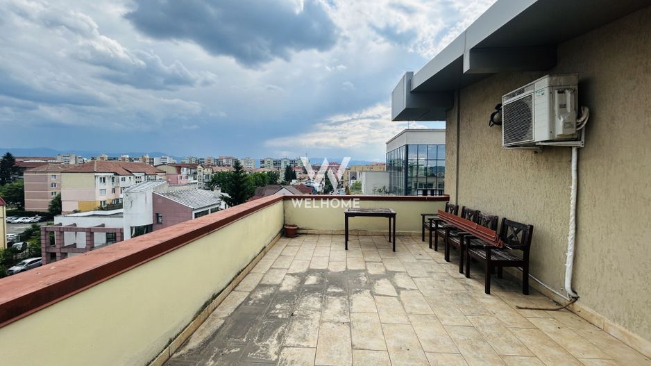 Penthouse de inchiriat, zona buna, terasa mare, mobilat si utilat - Poză 2