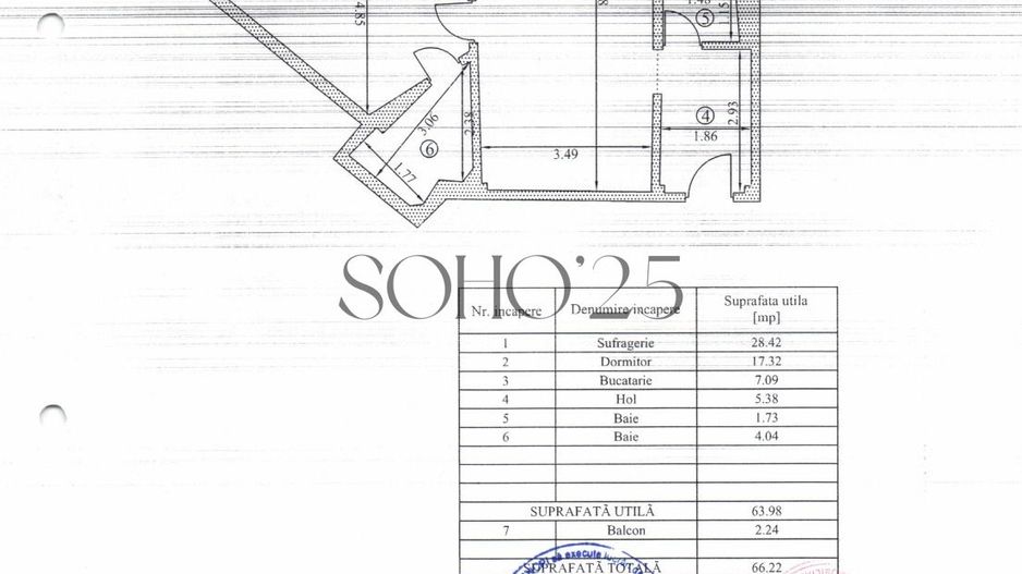 Apartament cu personalitate | Eminescu – Str. Toamnei | fara risc - Schiță 9