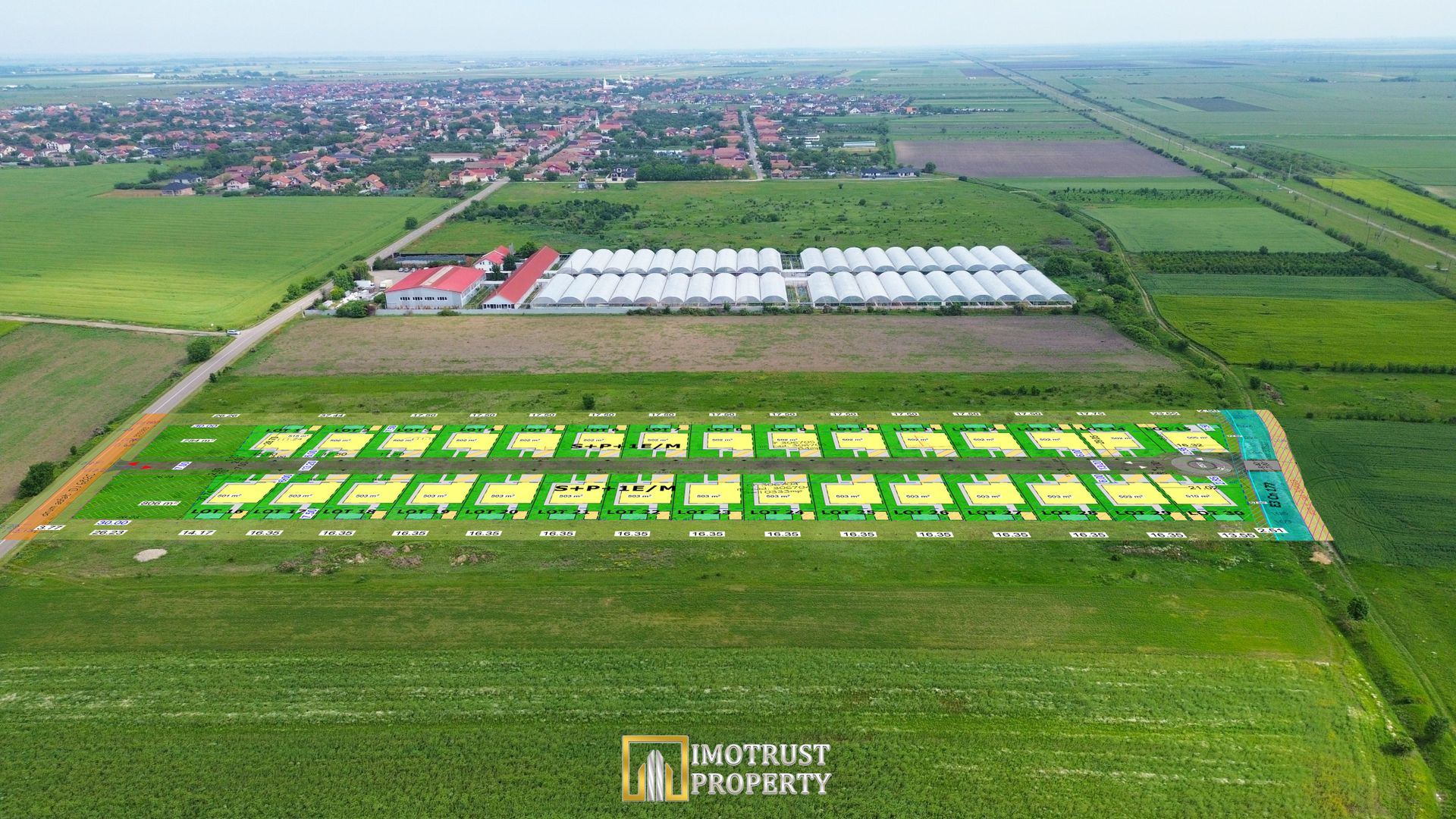 Teren intravilan de vânzare – 10.336 mp cu PUZ aprobat 16 loturi,Arad - Poză 1