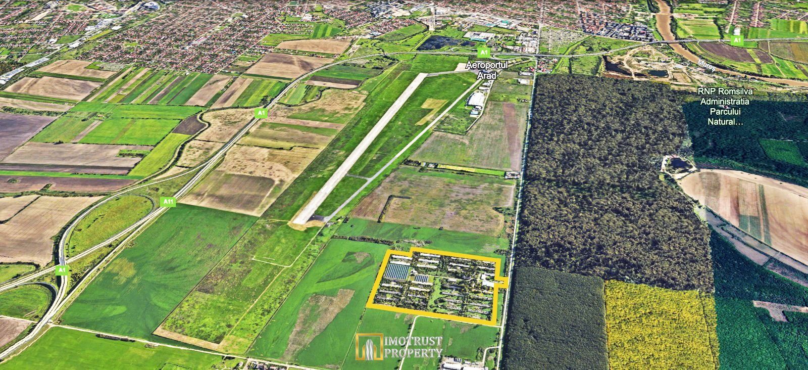 DE VANZARE –Teren Parc Industrial 18 ha cu Hale și Fotovoltaic – Arad - Poză 1