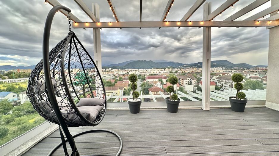 Penthouse modern de inchiririere cu 3 camere, terasă 80 mp zona Coresi - Poză 17