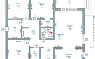 Casa cu garaj, pivnita, curte mare - Poză 20