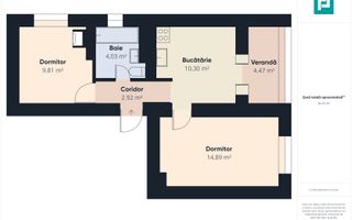 Apartament cu 2 camere în Secusigiu - Poză 2