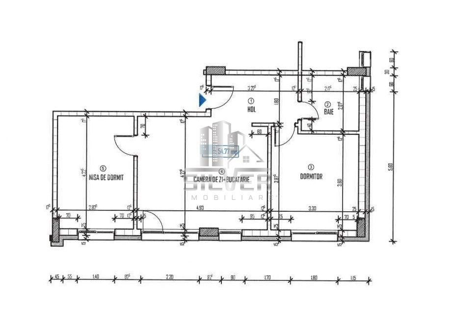 Apartament cu 3 camere/55mp/zona strazii Galaxiei. - Poză 2