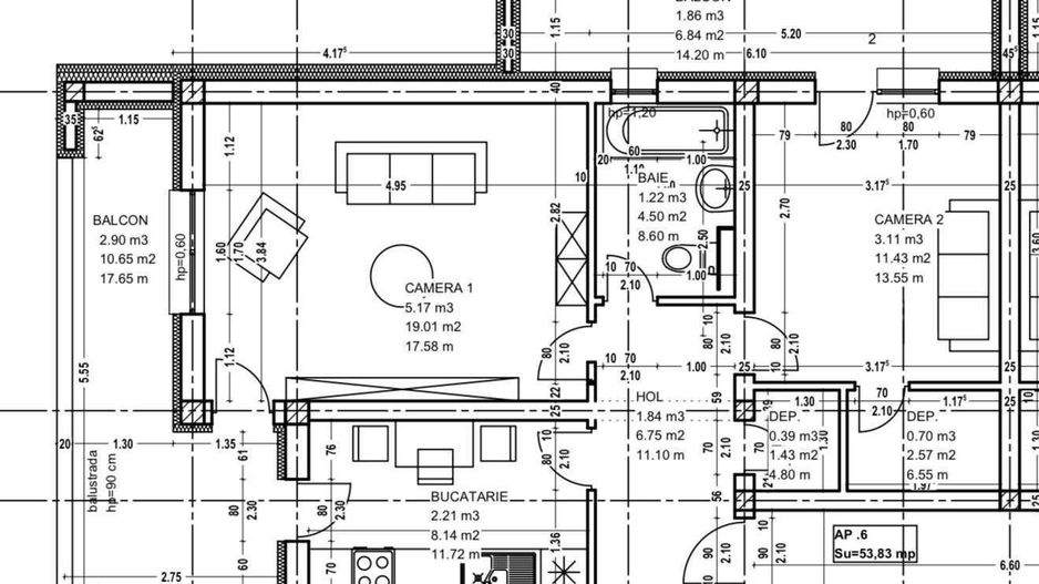 Giroc | 2 Camere-54 mp | 2 Balcoane | Loc de parcare - Poză 8