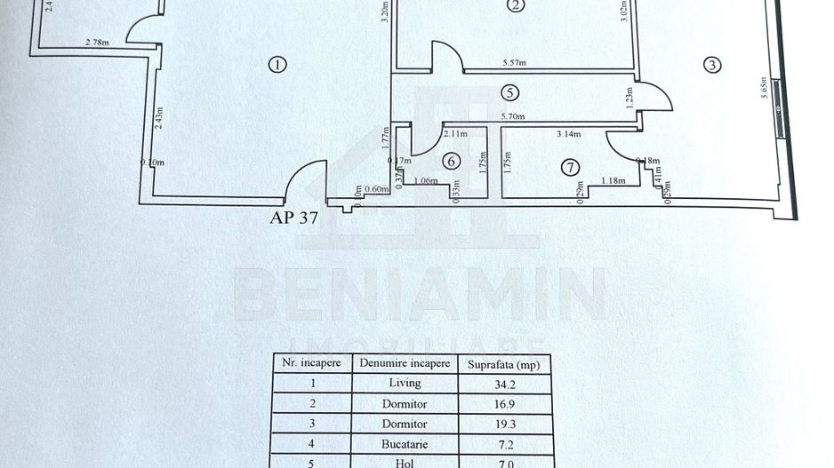 Apartament-3 Camere-2 Bai-106mp-Parcare subterană+Boxa-Soho Residence - Poză 10