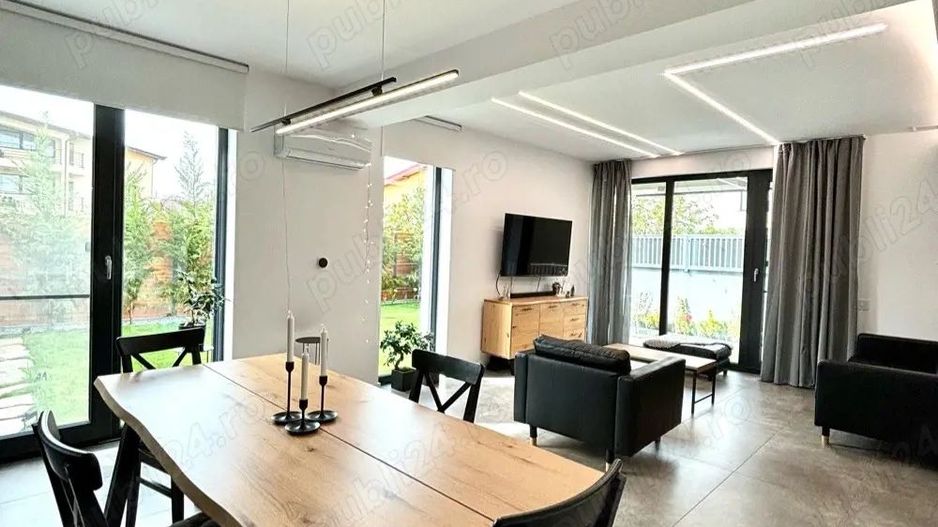 vilă stil mediteranean mob-util ca in foto+curte+2terase+3parcari - Poză 3