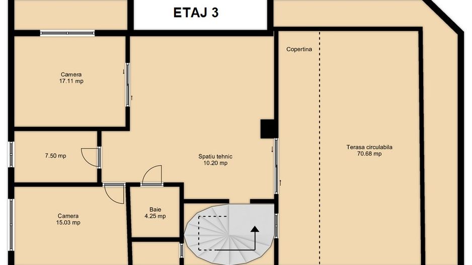 Imobil D+P+3 | 870mpc | ideal birouri/comercial/clinica - Schiță 16