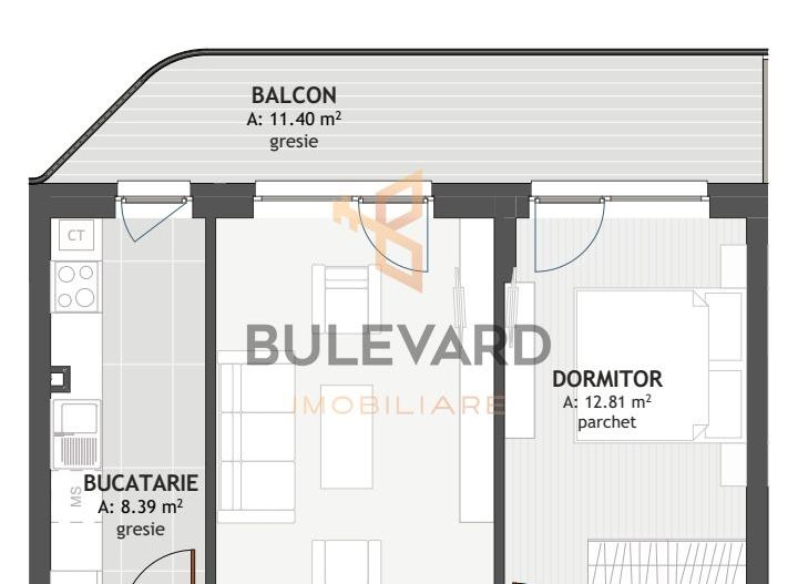 Apartament cu 2 camere, zona strazii Eroilor! - Schiță 6