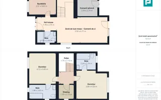 Duplex ultrafinisat cu 3 camere, 3 băi în Pișchia - Poză 26