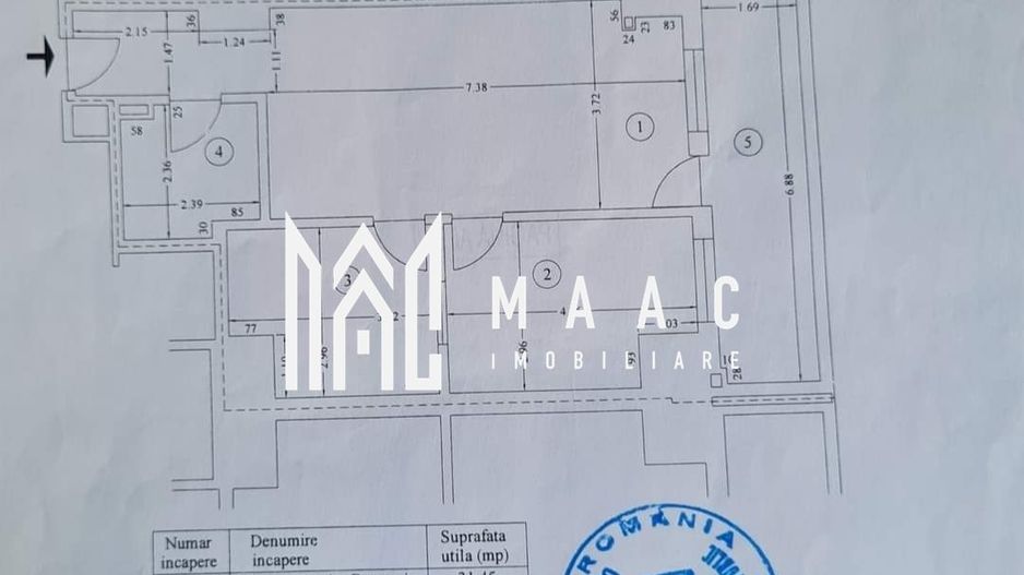 Apartament 3 camere | 70 MPU  | - Poză 7