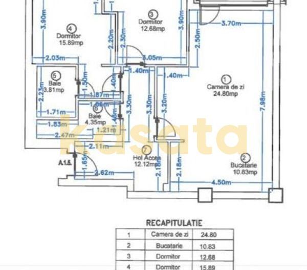 3 camere I Triana I 95 mp I parcare I finisaje premium - Poză 13