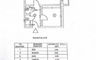 APARTAMENT 2 CAMERE | CRANGASI | MOBILAT - Schiță 14