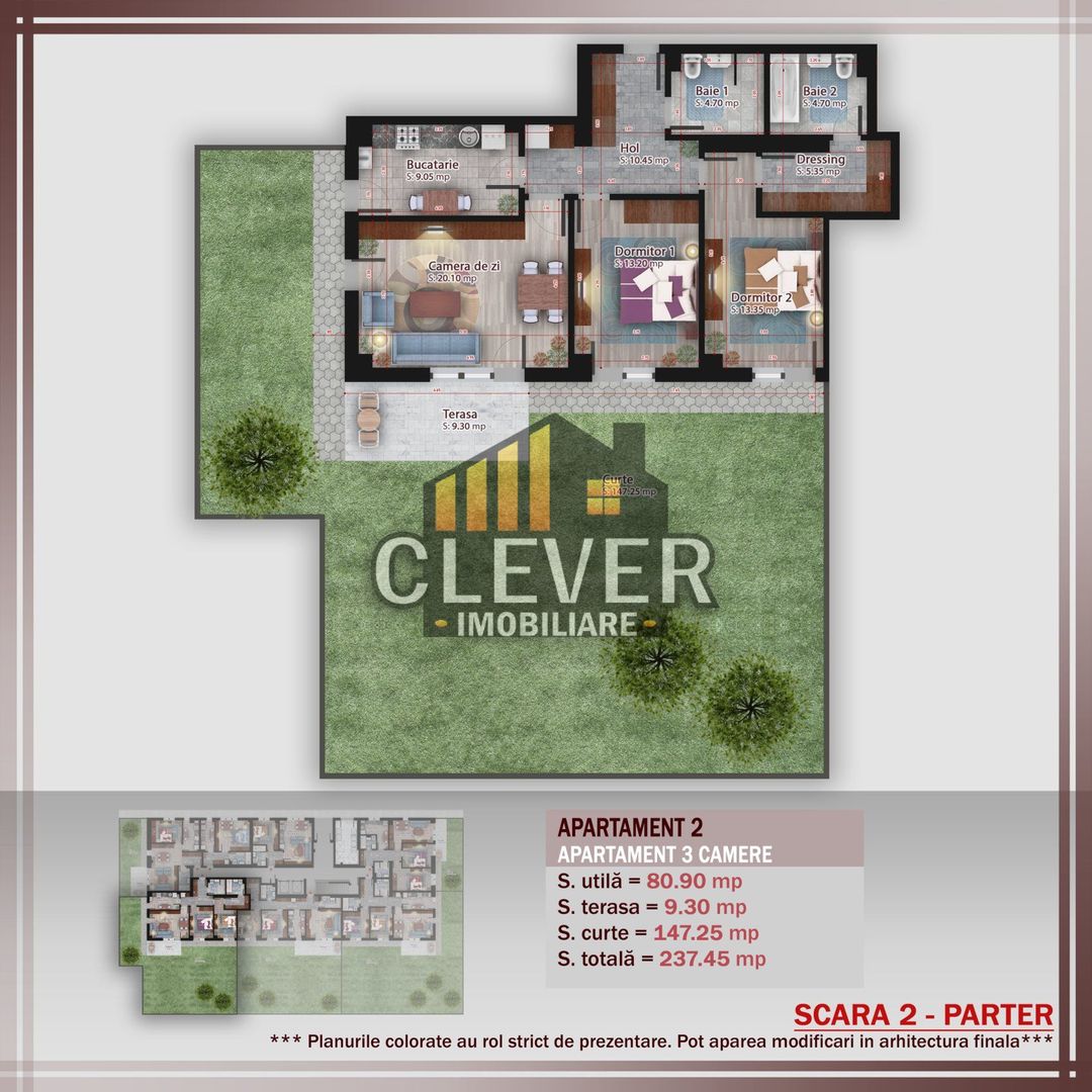 Apartament 3 camere cu Gradina 147mp Theodor Pallady - Poză 1