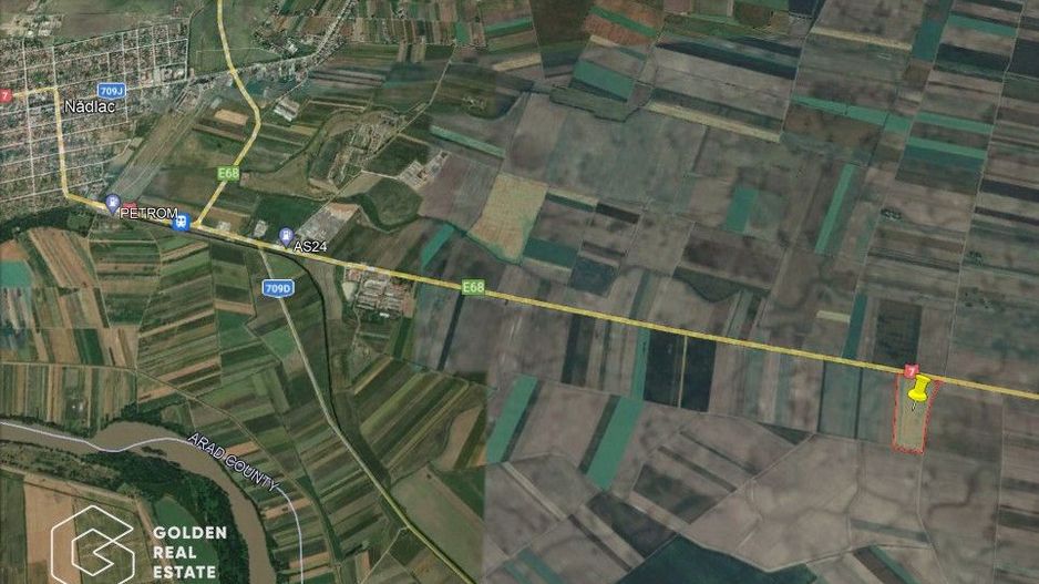 11 ha teren extravilan la DN 7 Seitin-Nandlac. Oportunitate de investitie! - Poză 1