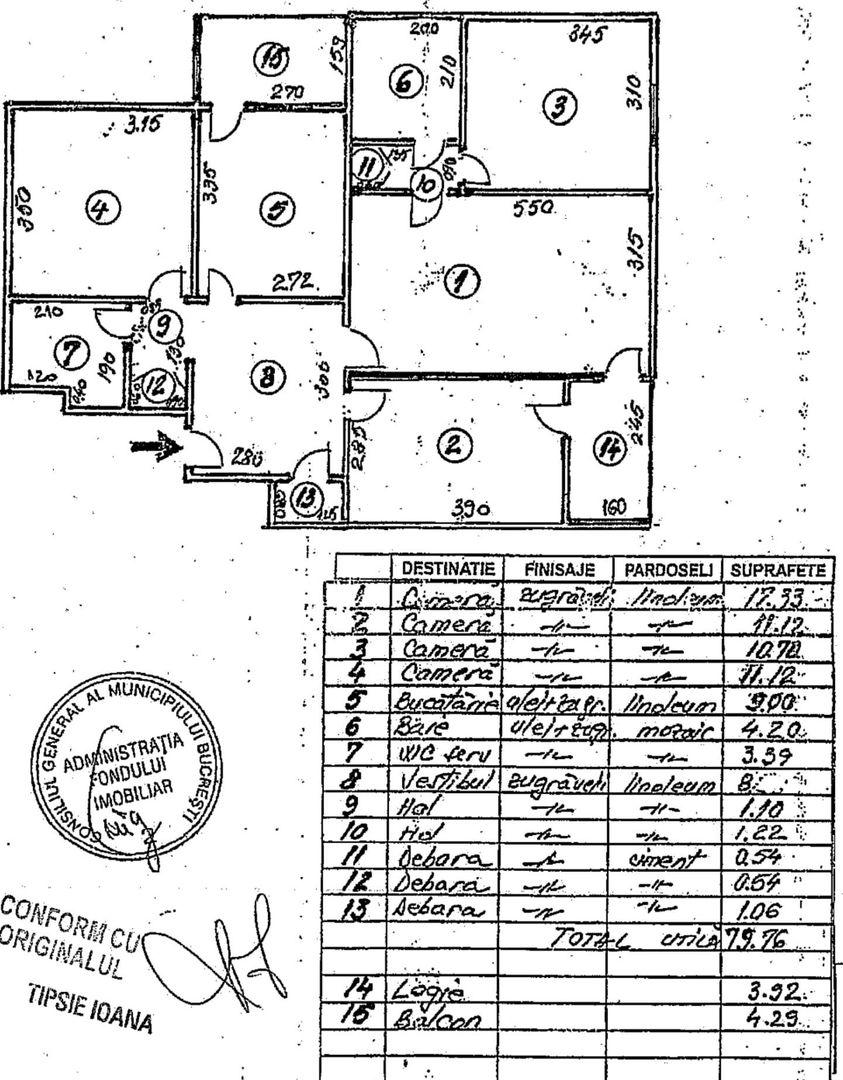 Apartament 4 camere Soseaua Berceni /an 1981 - Poză 11