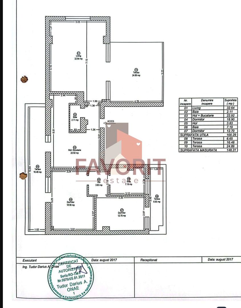 Apartament 3 camere, 100 mp utili, 3 terase, Timisoara - zona Aradului - Poză 8