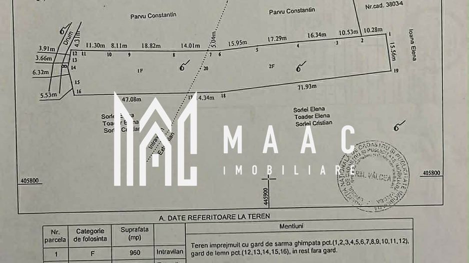 Teren Vladesti | 2311 mp | Intravilan +extravilan | - Poză 4