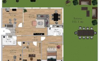 Penthouse 4 camere - Poză 1