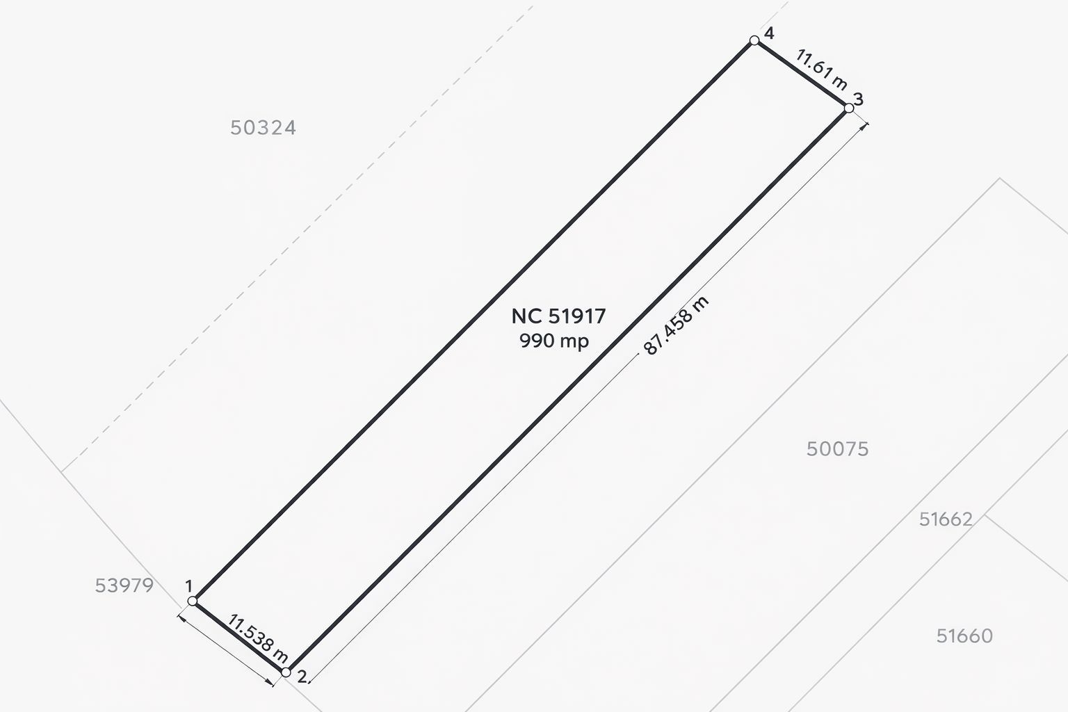 Teren intravilan 990 mp – Curteni, toate utilitatile - Poză 4
