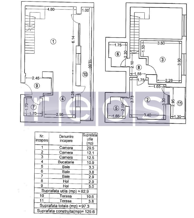 DUPLEX 3 CAMERE CLOUD9| 97MP - Schiță 21