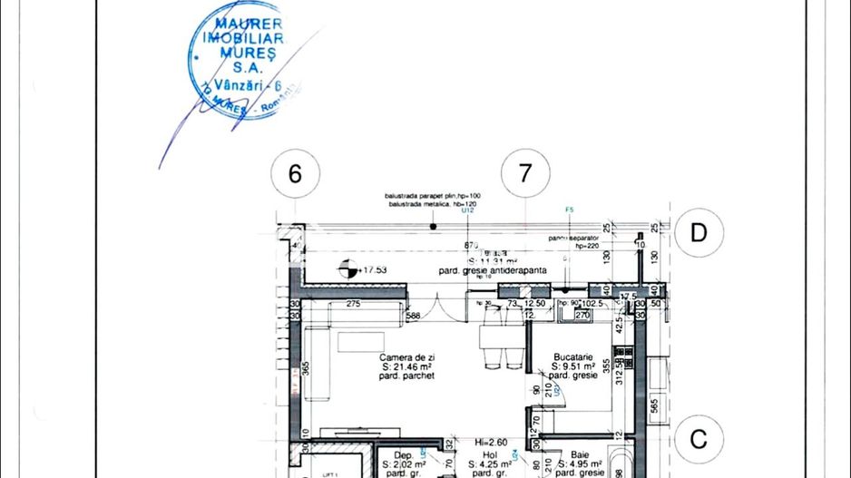 Apartament 1 camera in Bloc NOU,43mp.parcare, boxă la subsol - Poză 15