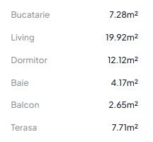 Apartament 2 camere Otopeni – bloc nou, central, terasă și parcare - Schiță 7
