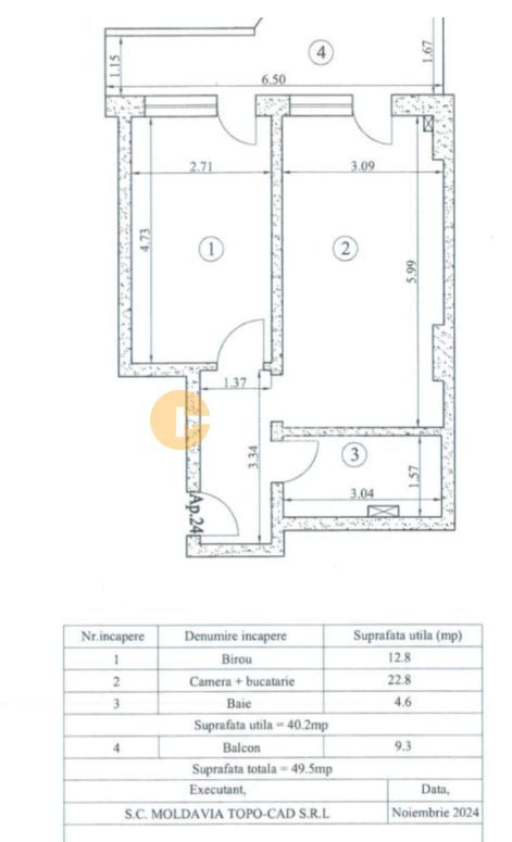 Apartament 2 camere, mobilat și utilat lux, Royal Town Copou - Poză 8