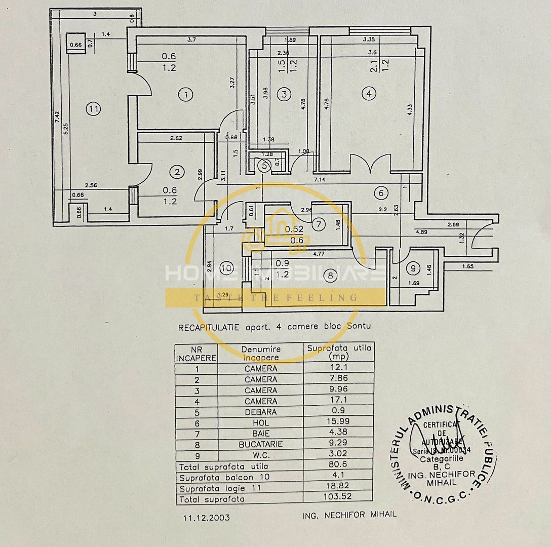 Apartament 105 mp ultracentral, 4 camere + 2 logii – poziție excelentă - Poză 10