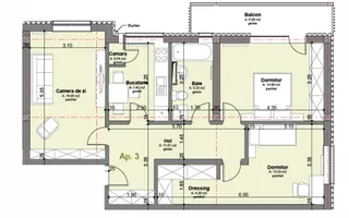 Apartament renovat de vanzare in Zorilor - Schiță 11
