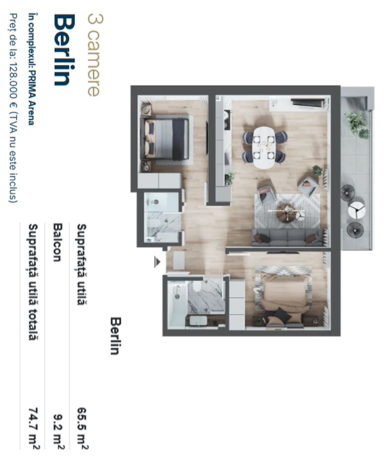 Apartamente de vanzare, 2,3 camere Arena Residence, Oradea - Poză 2