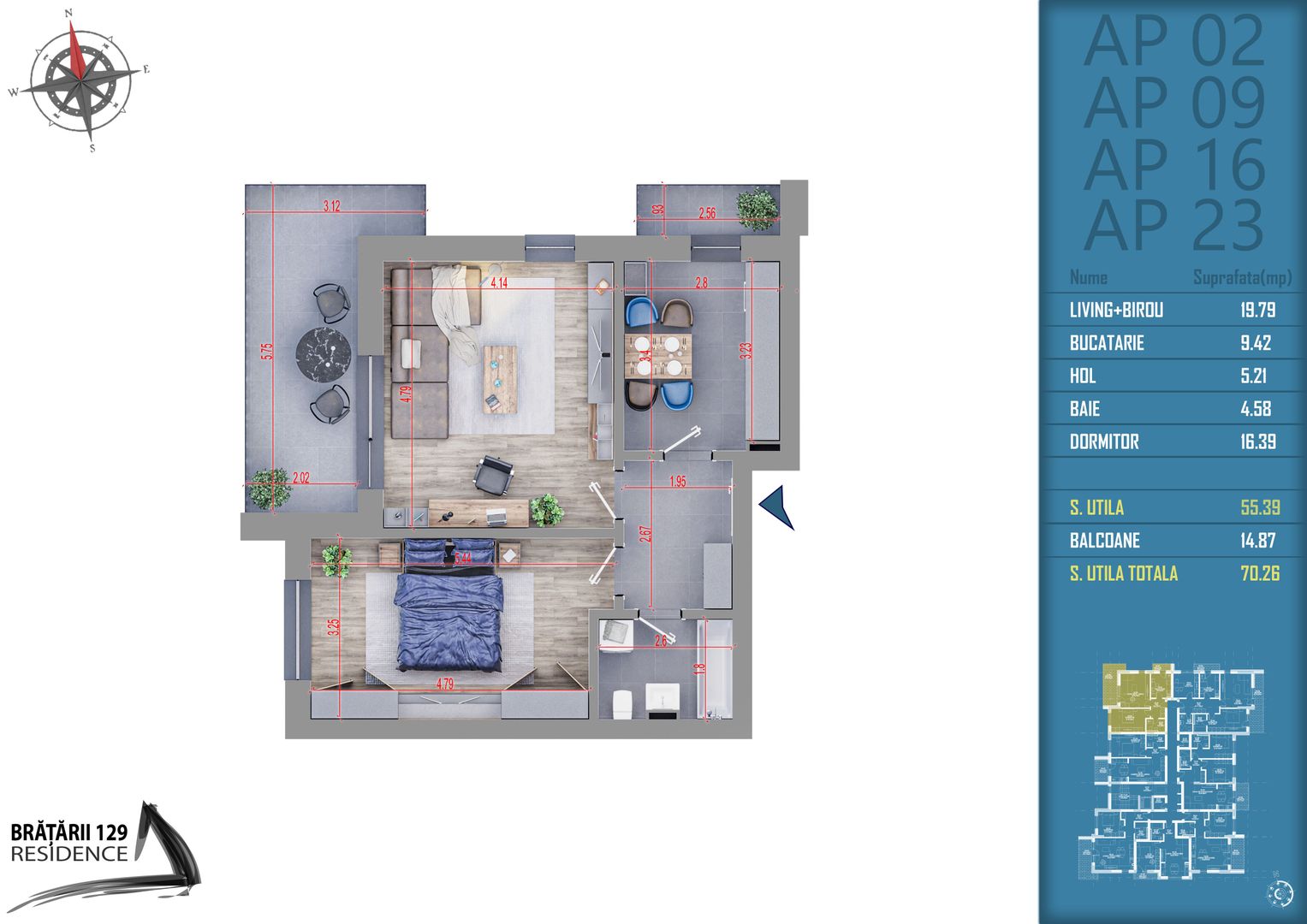 2 camere acte gata in o luna incalzire prin pardoseala Titan Pallady - Schiță 7