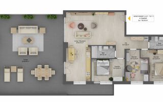 Penthouse 4 camere LA CHEIE- terasa 98 mp - Sibiu - Schiță 6