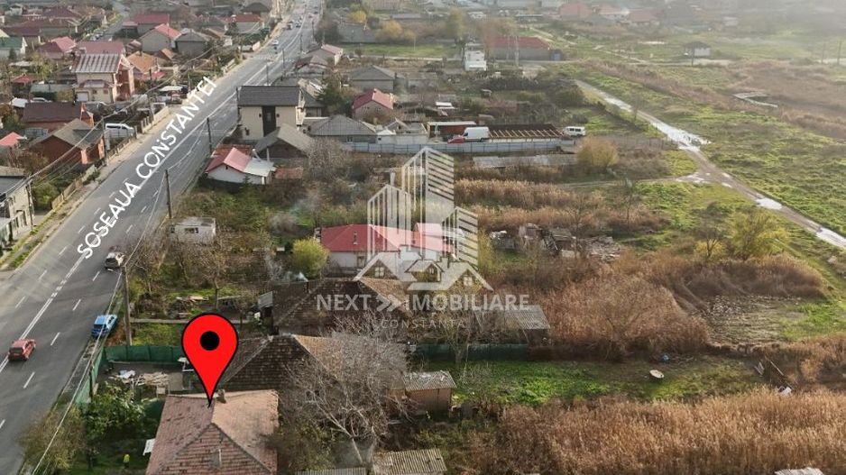 Teren intravilan 1052mp cu casa renovabila de cărămidă Tuzla - Poză 3