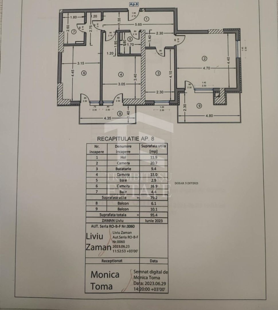 Doamna Ghica- Baicului - Quartz Residence- 3 camere + loc de parcare! - Schiță 25