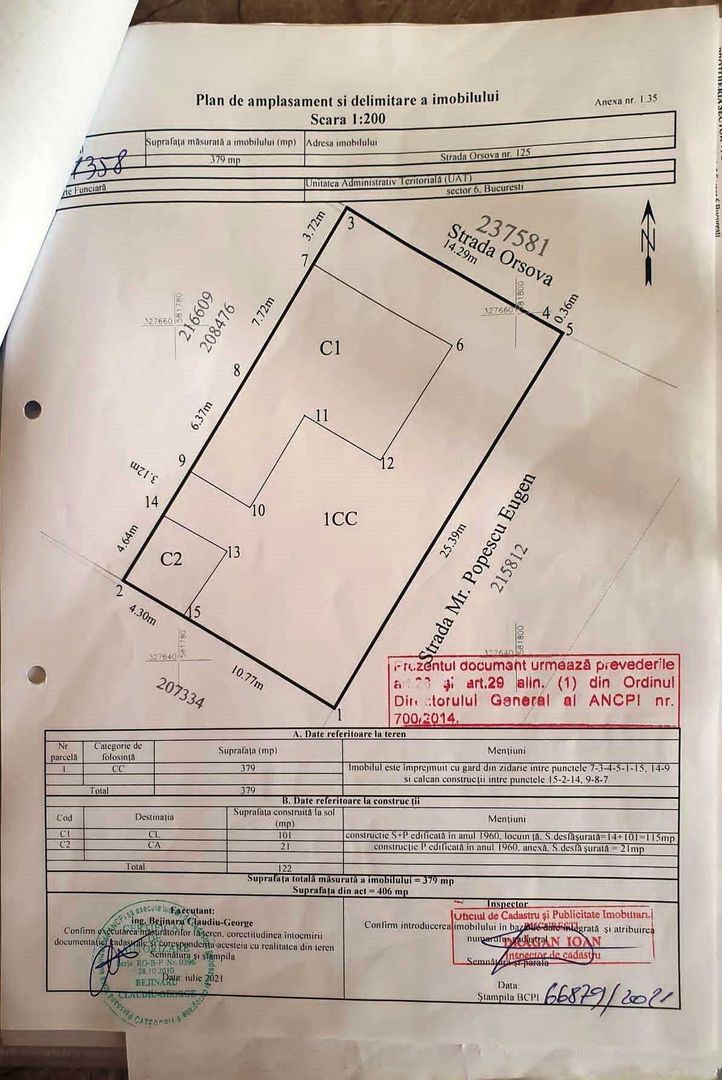 OPORTUNITATE - PROPRIETAR - casa si teren str. Orsova nr 125, sector 6 - Poză 4